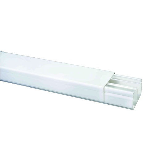 [COM.01.098] [DXN10161] DEXSON Canaleta con división blanca de 40mm x 25mm x 2 metros