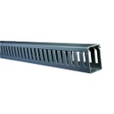 DEXSON Canaleta ranurada gris de 40mm x 60mm x 2 metros