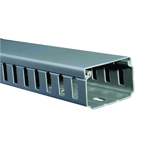 [COM.01.113] [DXN10082] DEXSON Canaleta ranurada gris de 60mm x 40mm x 2 metros