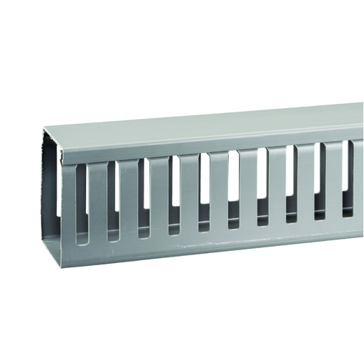 [COM.01.115] DEXSON Canaleta ranurada gris de 60mm x 80mm x 2 metros