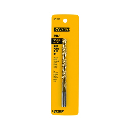 [HER.08.024] DEWALT Brocas cubierta de titanio de 5/16"