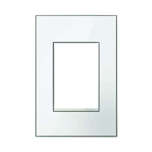 [WIR.03.682] LEGRAND Adorne Placa 1 Gang, 3 módulos, blanco brillante