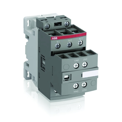 [AUT.01.994] Contactor para riel DIN AF26-30-11-13, 26A, 3P, bobina de 100-250VAC/VDC, 60HZ, 1NO + 1NC