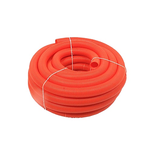 [CAN.08.065] SURTEK Rollo de manguera flexible naranja con guía ½" x 100 metros