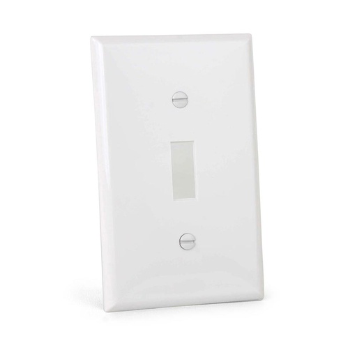 [WIR.03.765] Placa interruptor sencillo de pared blanco, UL