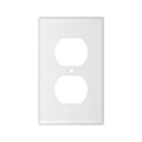 Placa interruptor doble blanco, UL