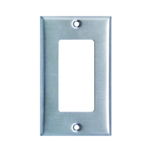 [WIR.03.802] [7731] Placa decorativa metálica de pared sencilla, 1 Gang, UL