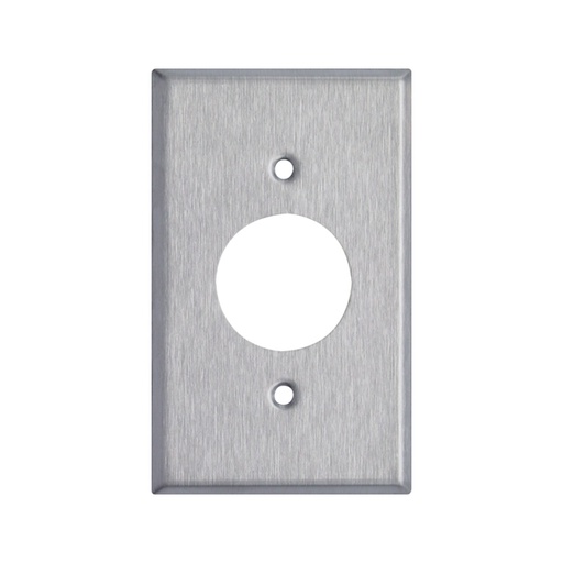 [WIR.03.803] [7751] Placa metálica 2"x4" a 1 Gang para toma 15A/20A, UL