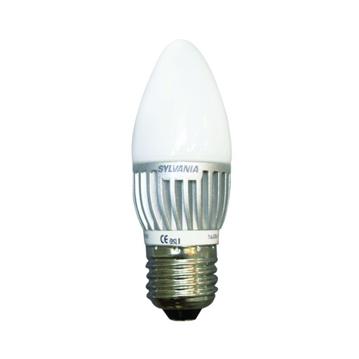 [ILU.01.1118] [P24065-36-DEPURADO] SYLVANIA Bombillo LED tipo torpedo ECO, 3W, 200Lms, 120-277V, 6500K, luz blanca, rosca E27