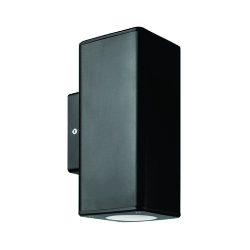 [ILU.01.116] [600865960-DEPURADO] LEDVANCE Luminaria LED aplique dual negra cuadrada, IP54, GU10