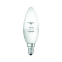 OSRAM Bombillo LED tipo torpedo, 6W, 120V, 450Lms, 2700K, luz cálida, dimeable, rosca E12