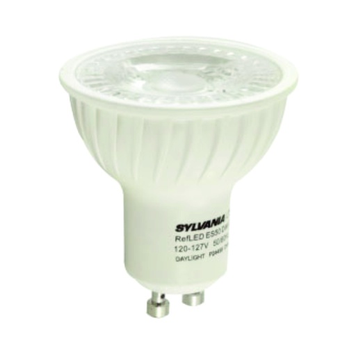 [ILU.06.653] SYLVANIA Bombillo LED 6.5W, 420Lms, 3000K, luz cálida, dimeable, GU10