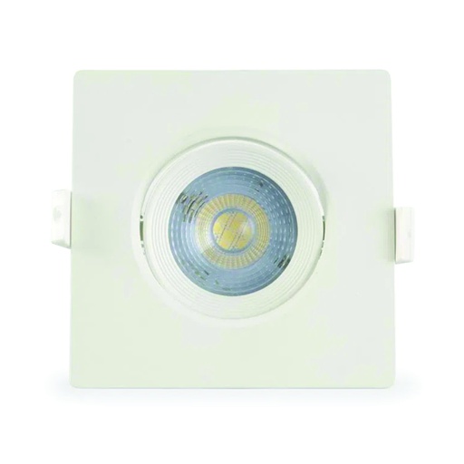 [ILU.06.977] [SPOT/GU10/S/6-65K] Spot LED cuadrado 6W, 450Lms, 100-240V, 6500K, 15,000hrs, GU10, CE