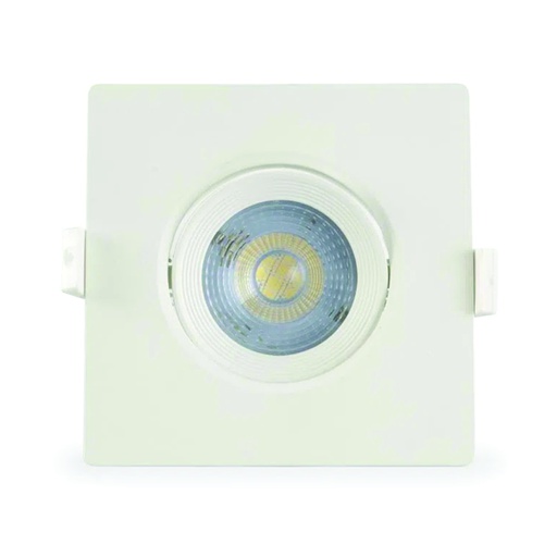 [ILU.06.977] Spot LED cuadrado 6W, 450Lms, 100-240V, 6500K, 15,000hrs, GU10, CE