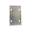 Acople de aluminio para bandeja tipo escalerilla con cerradura de cuñade 1.6" x 2.8"