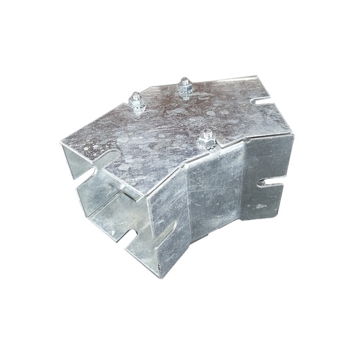 [CAN.11.048] Codo 45 ̊ galvanizado de 2½" para ducto cuadrado