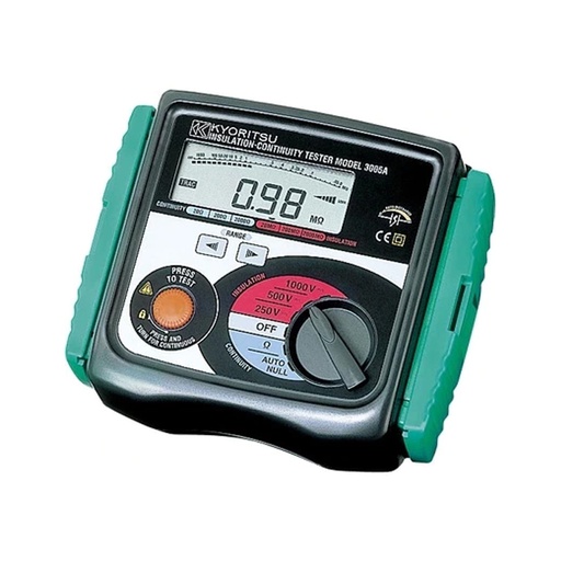 [HER.03.232] [3007A] KYORITSU Medidor digital de aislamiento y continuidad