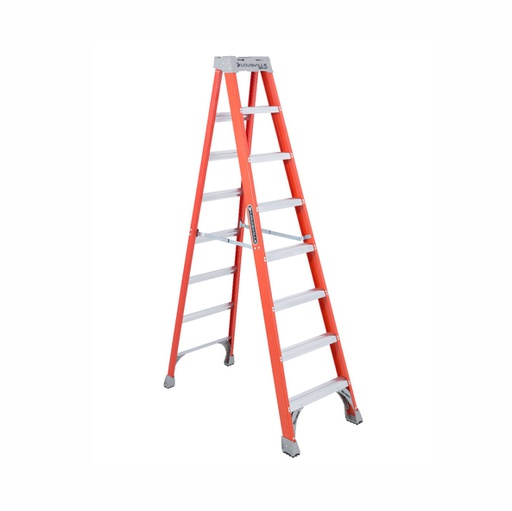 [HER.04.539] [FS1508] LOUISVILLE FS1508 Escalera de fibra de vidrio tipo "A" 8' 300lbs