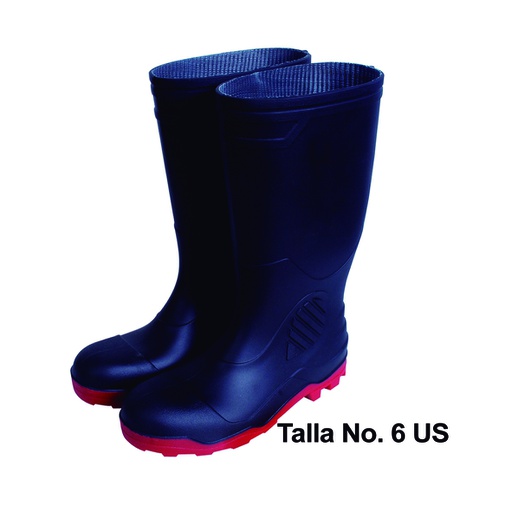 [HER.04.733] SURTEK Botas de seguridad industriales de PVC talla 6 US