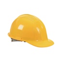 Casco protector amarillo de seguridad industrial