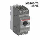 Guardamotor termomagnético MS165-73 con terminales de abrazadera detornillo, 62→73A, 3P, 37kW, 208→690VCA, -25→+60°C, 60HZ